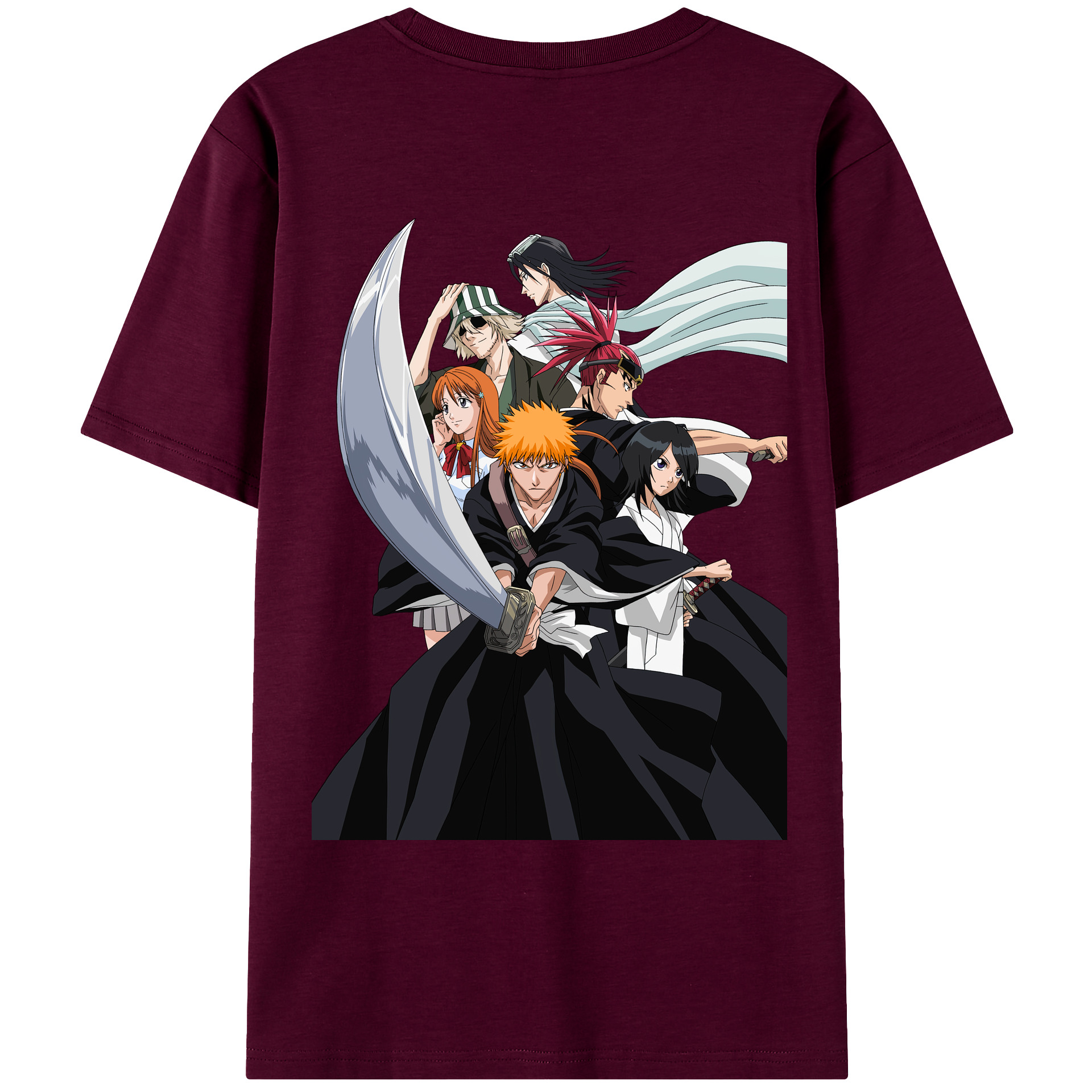 （画像用） ブリーチ 黒崎一護（くろさき いちご）BLEACH Kurosaki Ichigo レディース半袖Tシャツ(バックプリント)